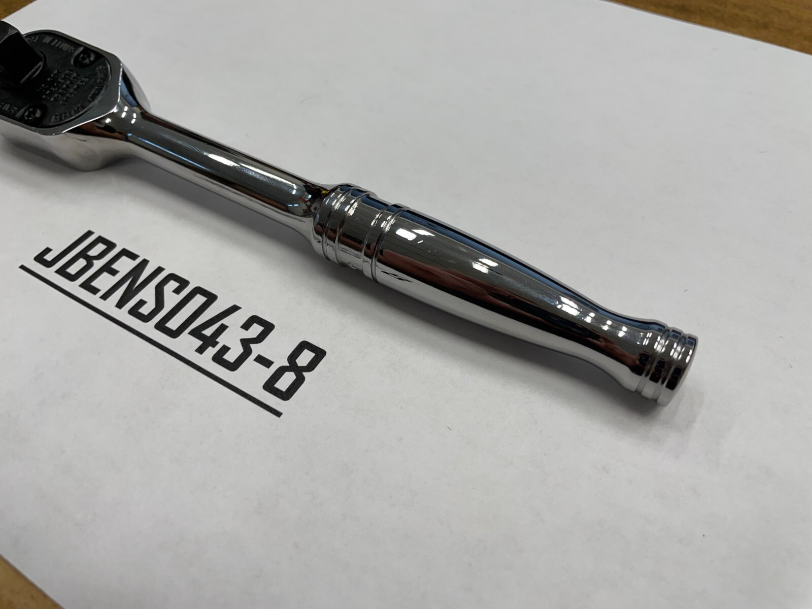 Snap-on Tools USA NEW 3/8″ Drive Chrome Standard Fixed Head Ratchet F80