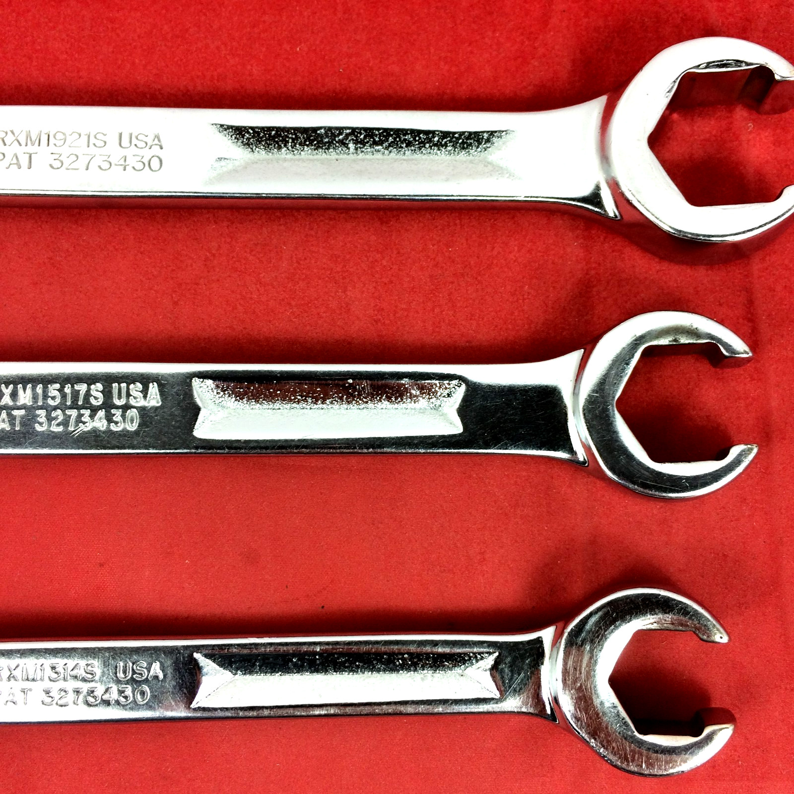 Snap-on 9mm-21mm RXM605 Metric Double End Flare Nut Line Wrench Set