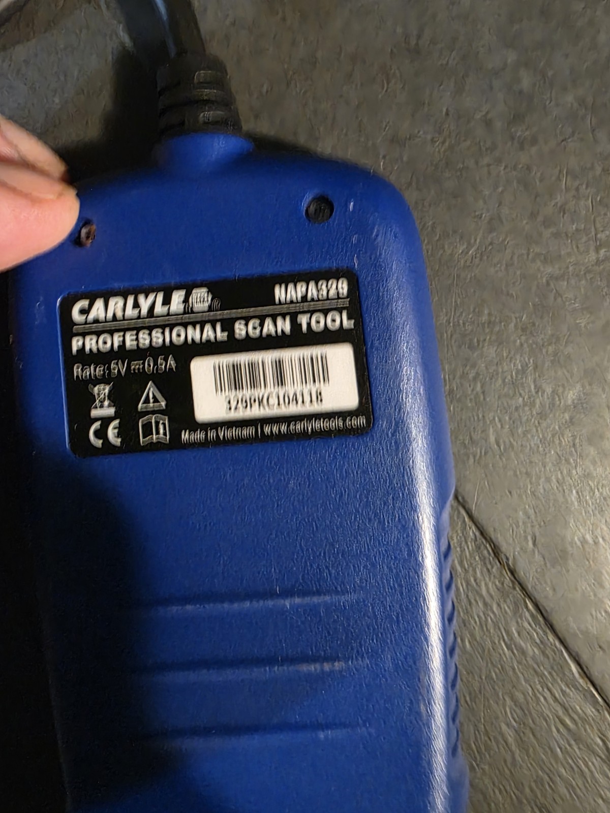 Carlyle Professional Scan Tool. Part No. N.A.P.A. 329