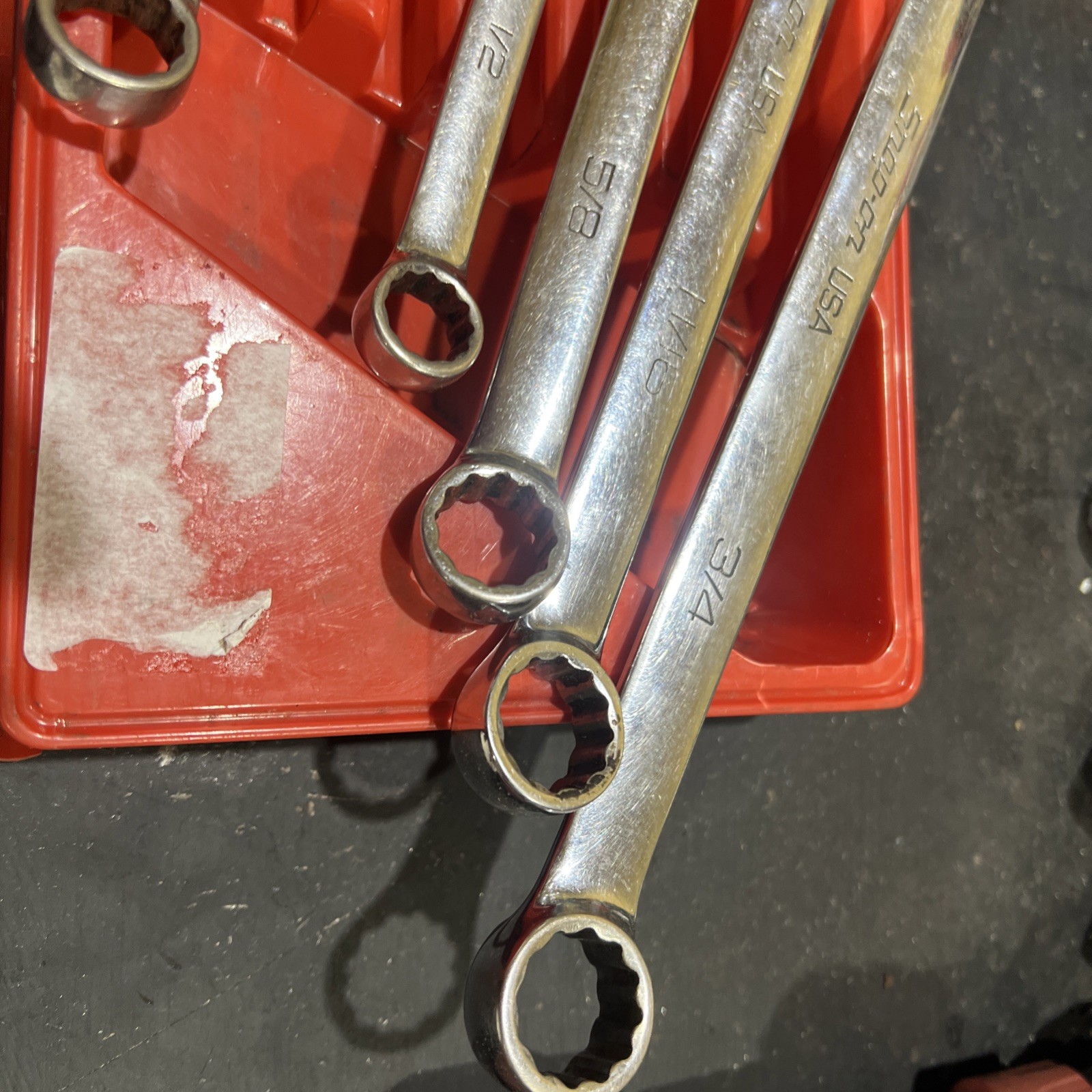 Snap-on SOEXL707 12-Point SAE Flank Drive® Plus Long Combination Wrench Set