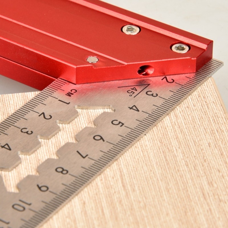 High Precise Aluminum Alloy L Shape 90 Degree Angled Ruler For Woodworking And