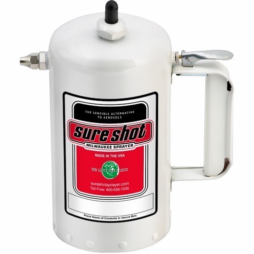 Sure Shot A1000W White Steel Sprayer, 32 Oz, Powder Coated Steel, Refillable