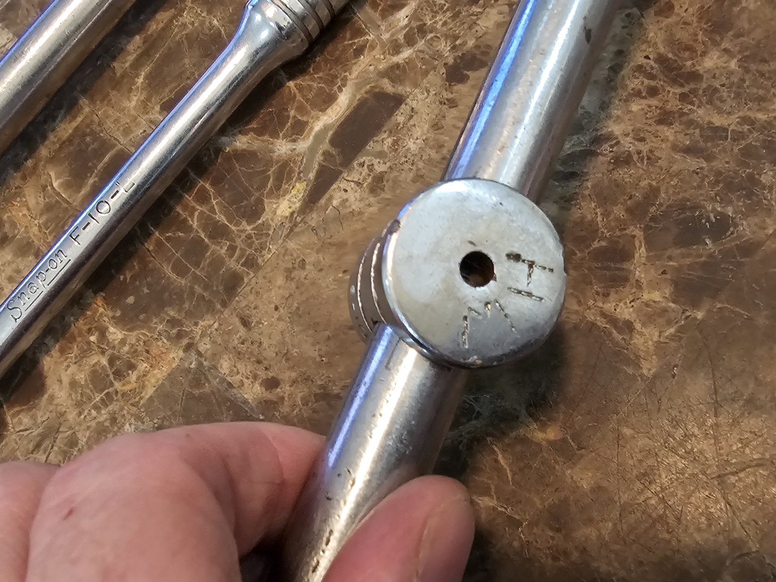 Vintage Snap-on SN18A & S10L 1/2″ Drive Breaker T Bar – 18″ & F10L 10″ 3/8″ Bar