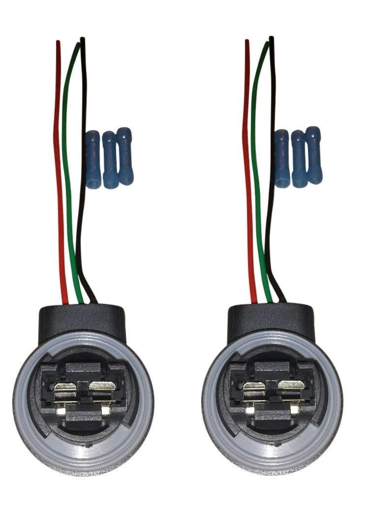 Muzzys – Set of 2-3157/4157 Wire Harness Pigtail Socket for LED and Standard…