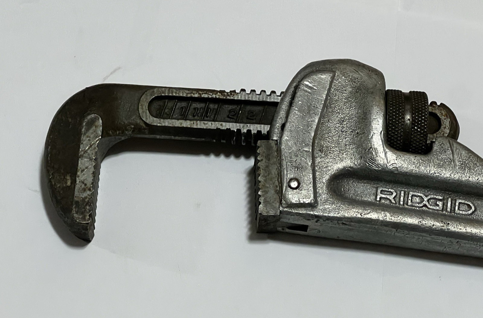 RIDGID 818 Ridge Tool Co 18″ Aluminum Heavy Duty Straight Pipe Wrench 31100 USA