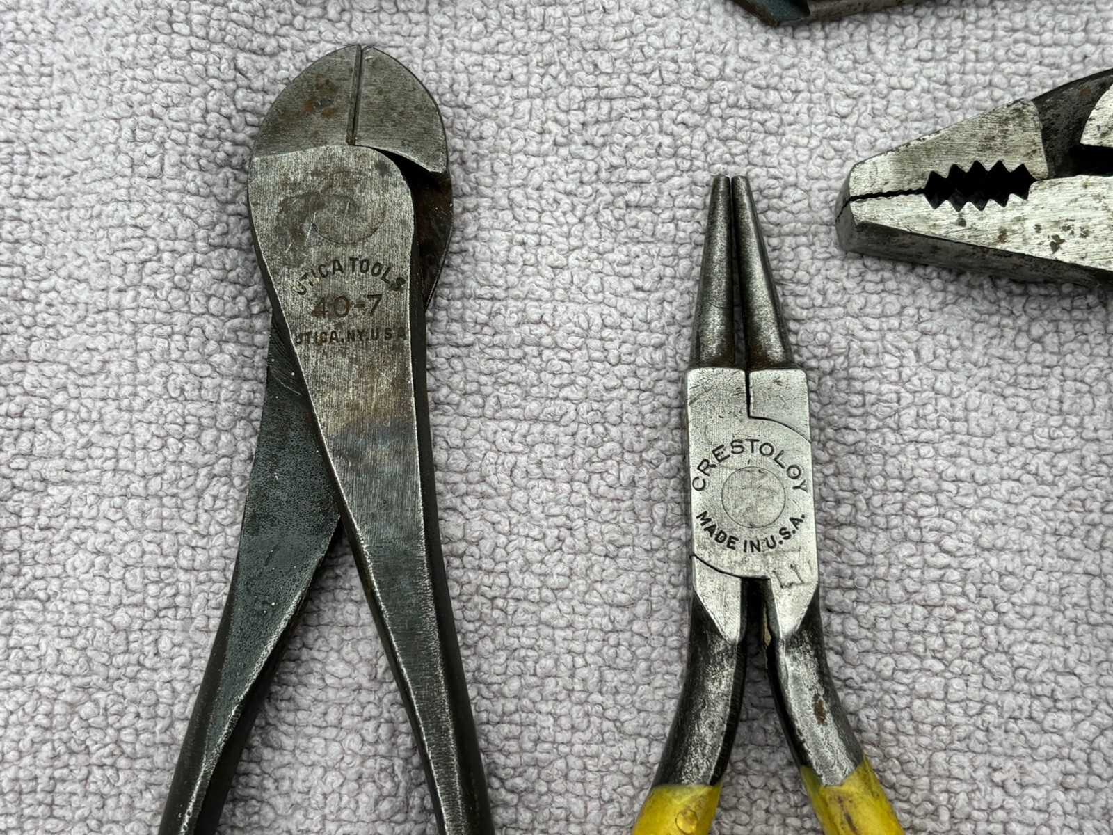 Snap On Pliers Pexto Crescent Utica Klein Blue Point Channellock Tool Lot Of 13
