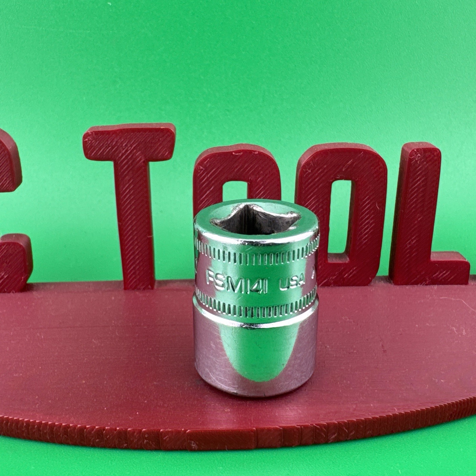 Snap On FSM141 3/8″ Drive 6-Point Metric 14mm Shallow Chrome Socket 5