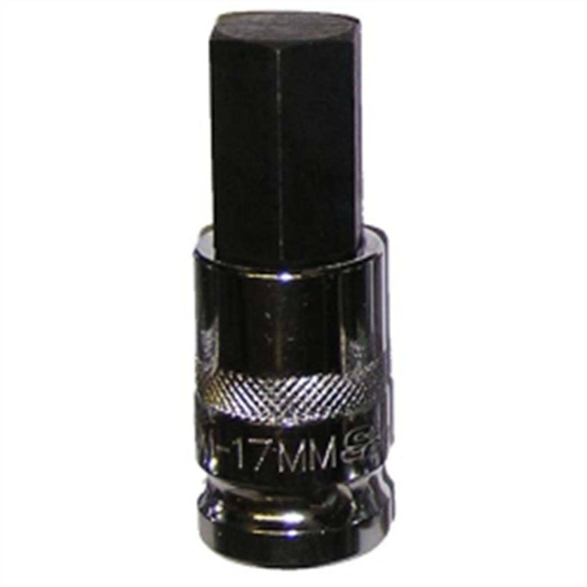 VIM Tools 17 mm Hex Bit, Chrome 1/2 Inch Square Drive Bit Holder