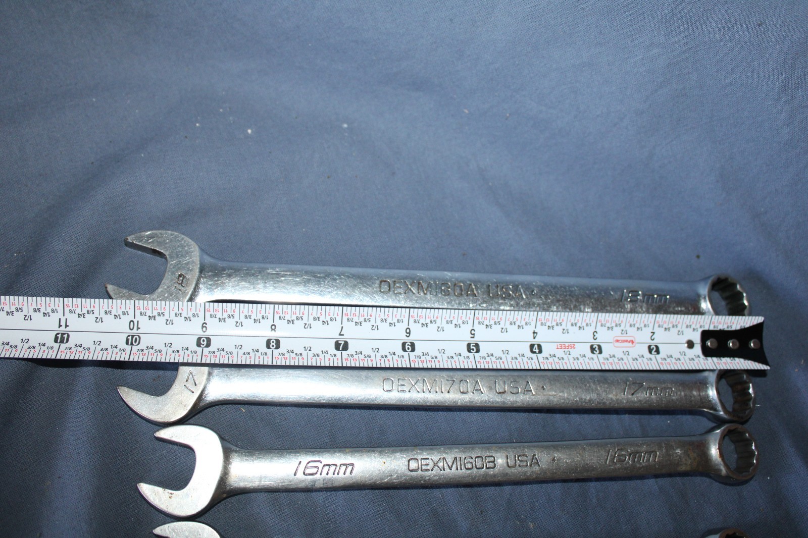Snap-on 7 Pc Metric Combination Wrench Set 12mm – 18mm 12-Point Flank Drive