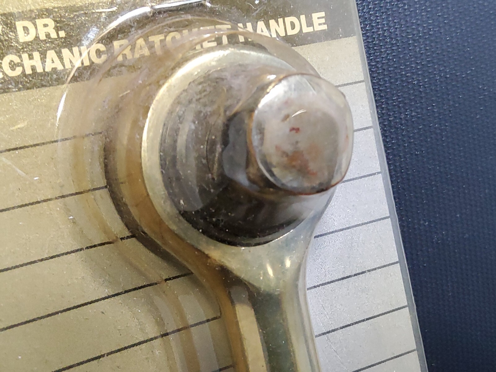 Vtg 1/2″ Drive Cosmo Tools Mechanics Ratchet Handle Chrome Vanadium 10″ Long NOS