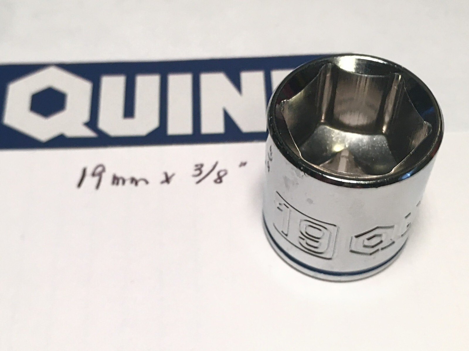 Quinn 19 mm x 3/8″ Dr Standard Socket 6 Point Free Shipping
