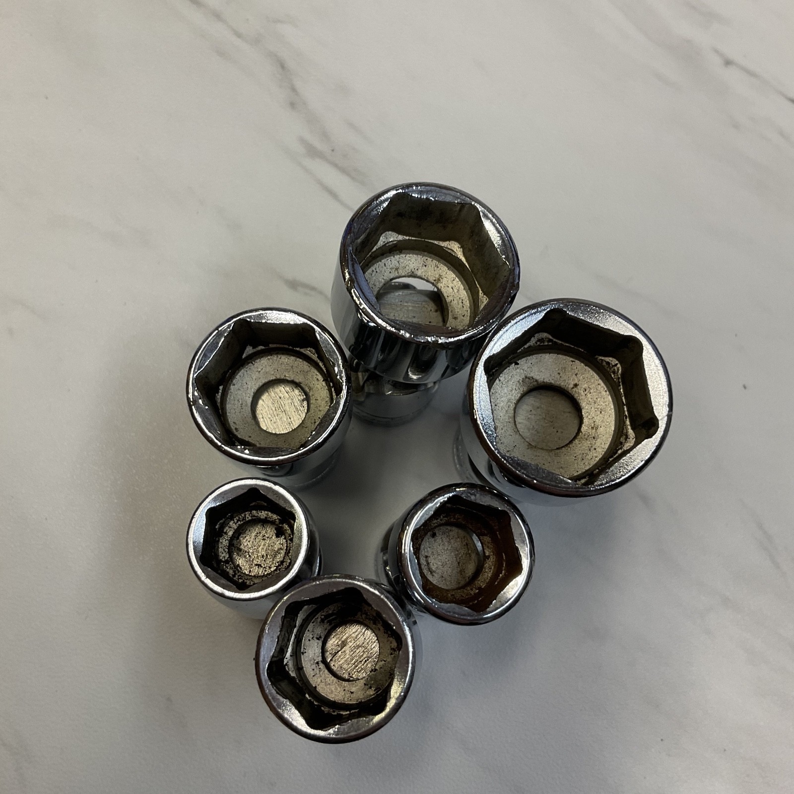 Snap-on 3/8″ Drive 6-Point SAE Flank Drive Shallow Sockets FS14A-FS24