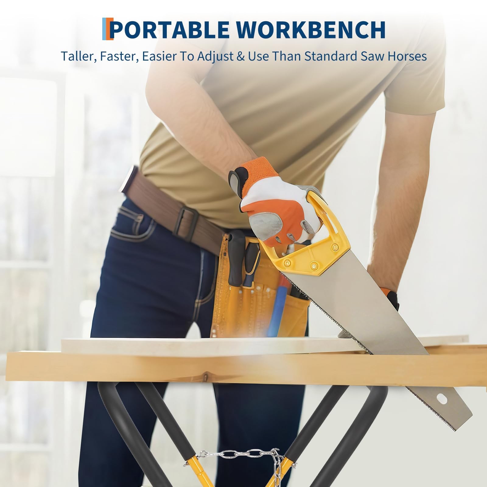 ✨1/2/3/4pcs Portable Folding 500Lbs Workbench Automotive Fender Stand Work Table