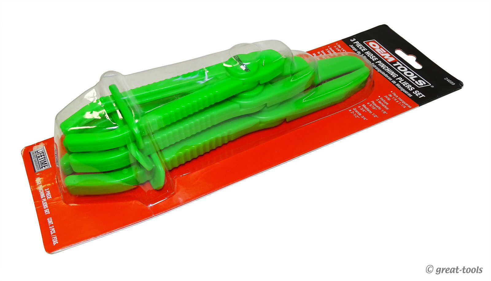 AUTOMOTIVE RUBBER HOSE PINCHING PLIERS – pinch off tool – hand tools – green