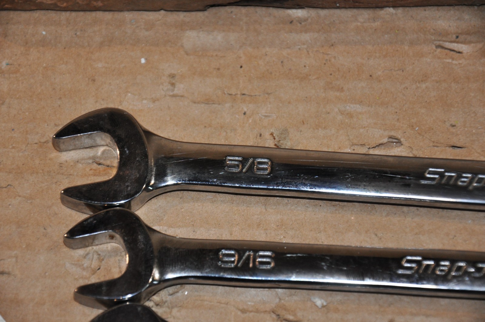 SNAP-ON Ratcheting Wrench NON Reversable 0° 1/4,5/16,3/8,7/16,1/2,9/16,5/8