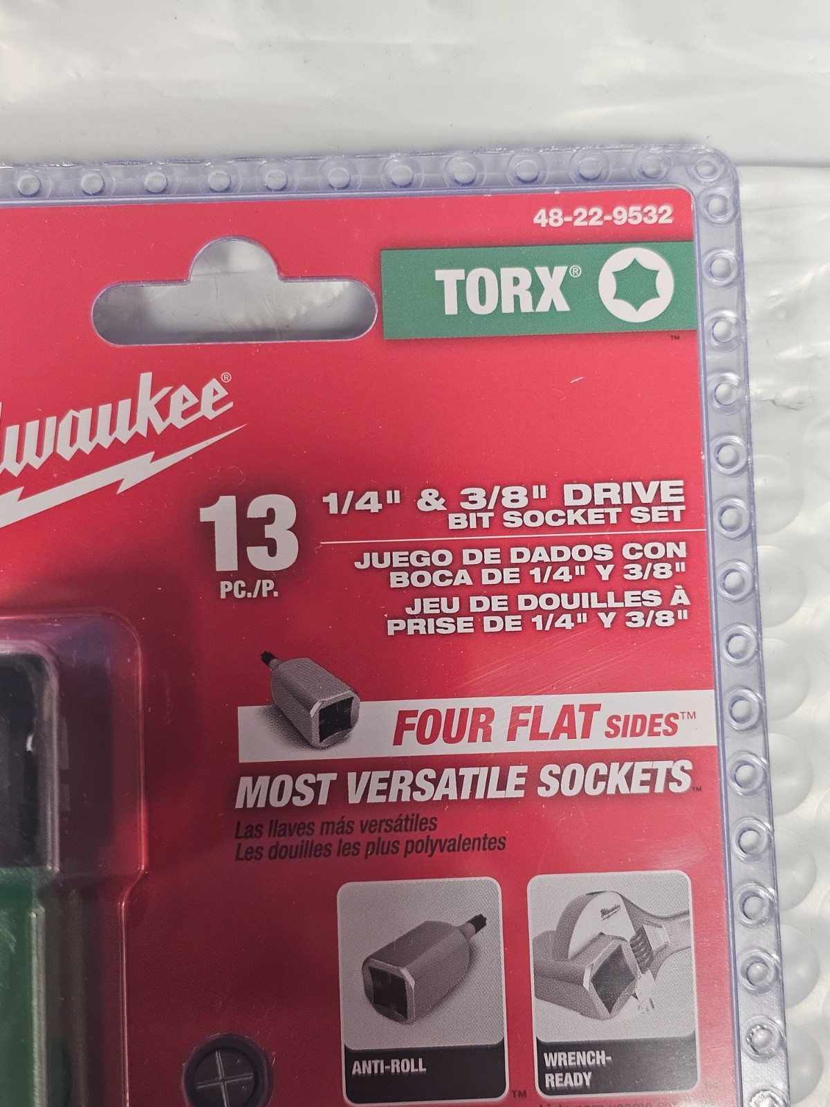 Milwaukee 48-22-9532 Drive TORX Socket Set 13pc 1/4″ & 3/8″ NEW