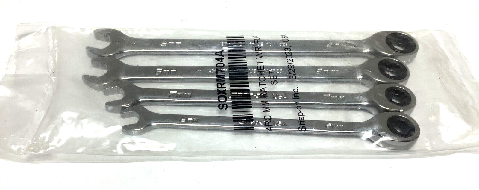 NEW Snap-on™ SOXRM704A 6 thru 9 mm 12-pt Flank Drive PLUS Ratchet Wrench