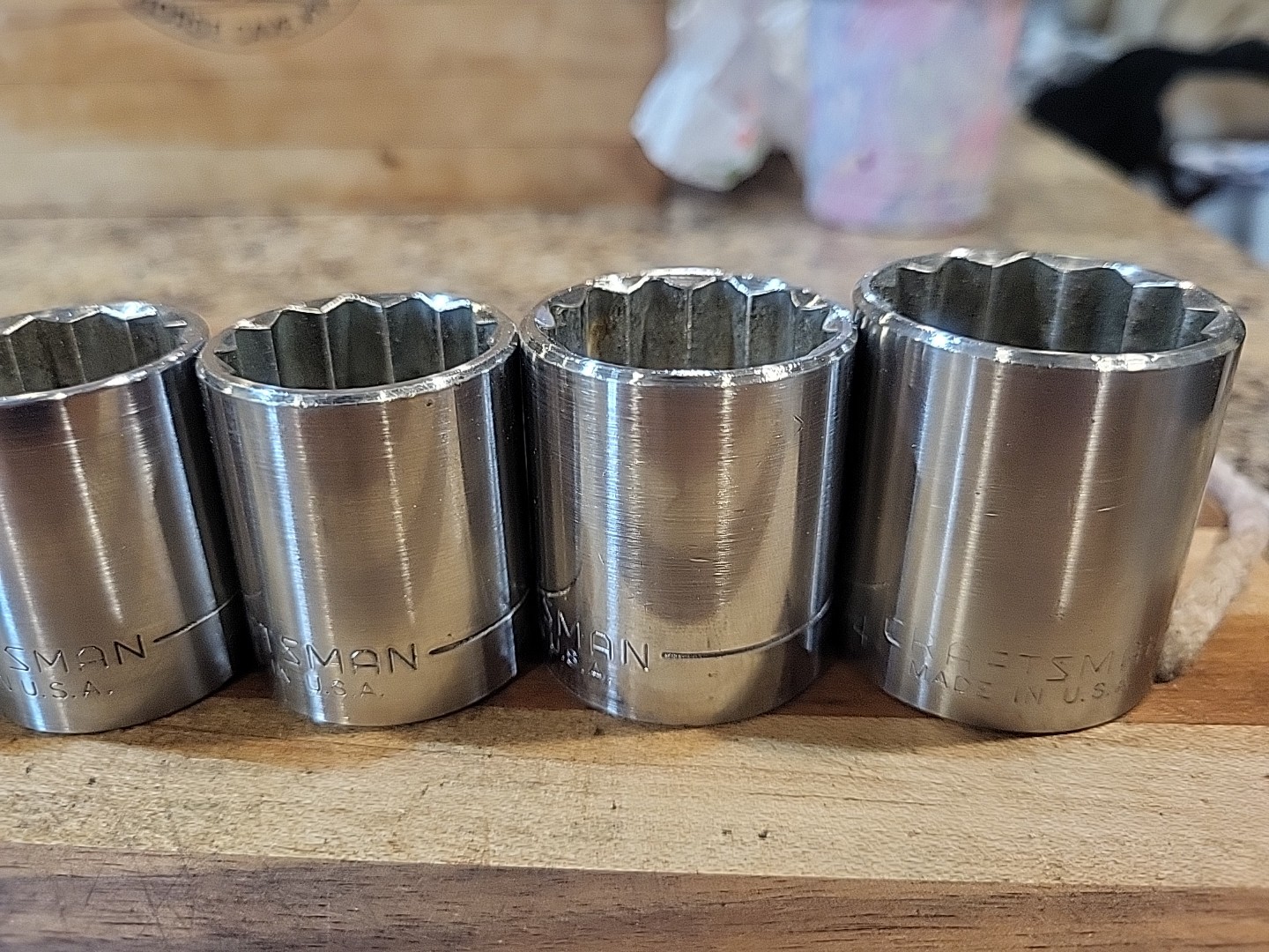 Craftsman 13 Pc. SAE Shallow Socket Set 1/2″ Dr. 12 Pt. 7/16″ to 1-1/4″ 🇺🇸