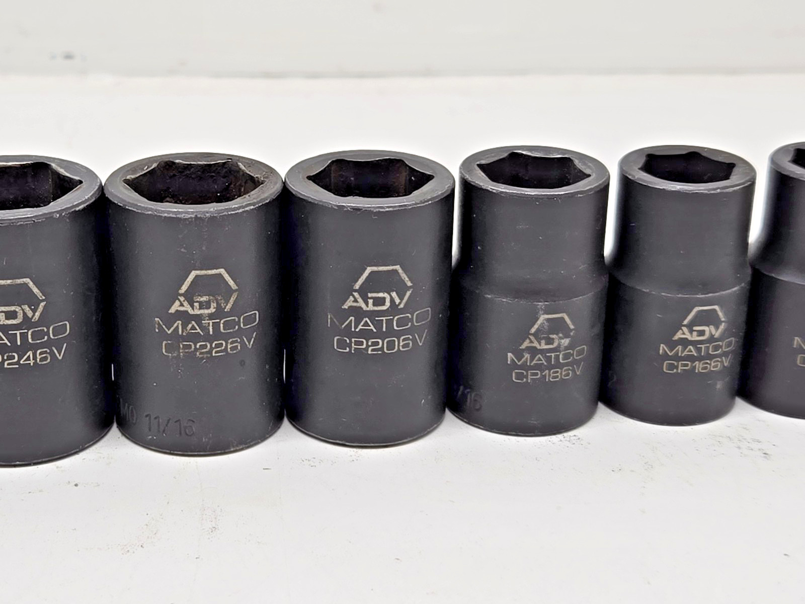 MATCO ADV 11pc. 1/2″ Dr SAE 6 Pt Shallow Impact Socket Set
