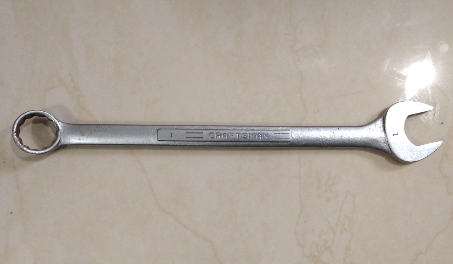 CRAFTSMAN TOOLS USA V, 1″ COMBINATION WRENCH, 13.5″ LONG, 12 POINT.