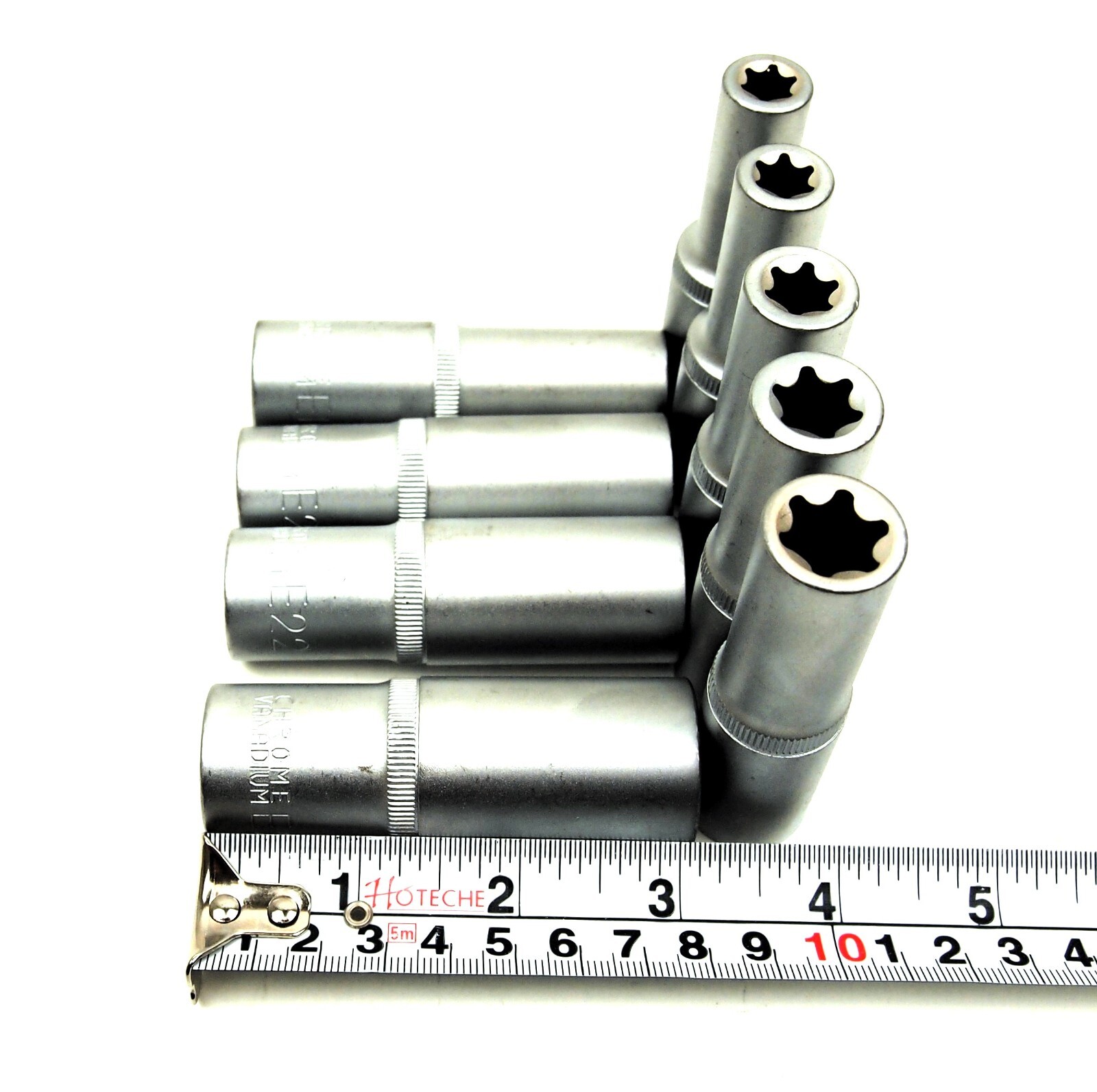 9 PC Deep E Torx Star Female Bit Socket Set 1/2″ Drive E10 -E24 205011