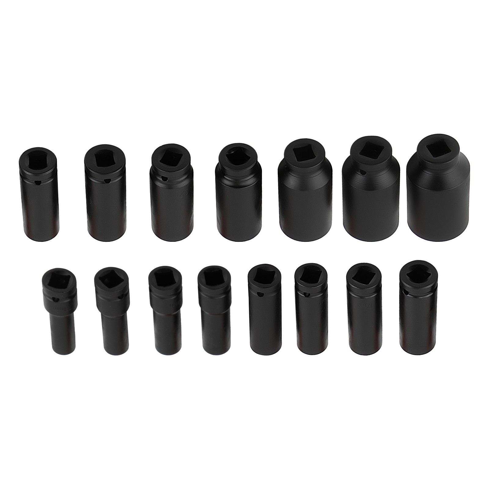 1/2″ Deep Impact Socket Set Drive 6 Point Metric Garage Tool 8 – 32mm with case
