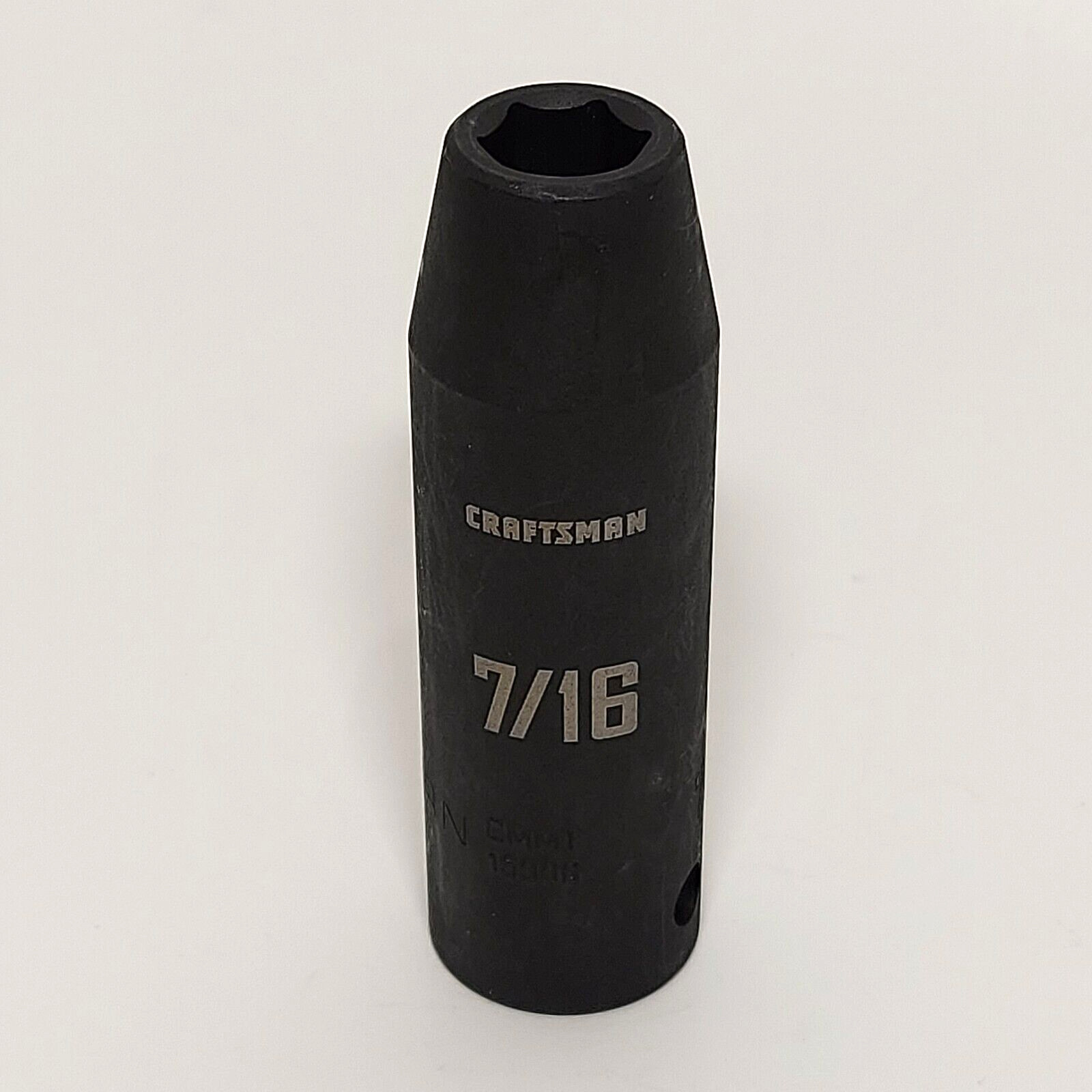 CRAFTSMAN 7/16 in x 1/2 in drive 6 Point deep impact socket, CMMT 15996