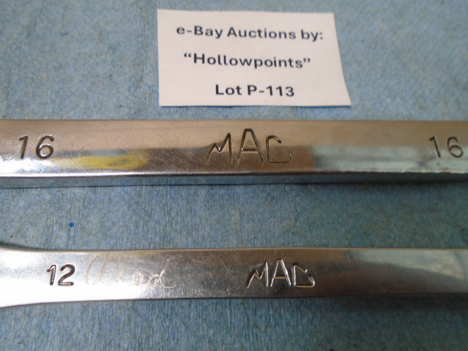 Mac Tools Specialty Line Flare Nut Wrench Lot of 2 Metric 10x12mm & 16MM P113