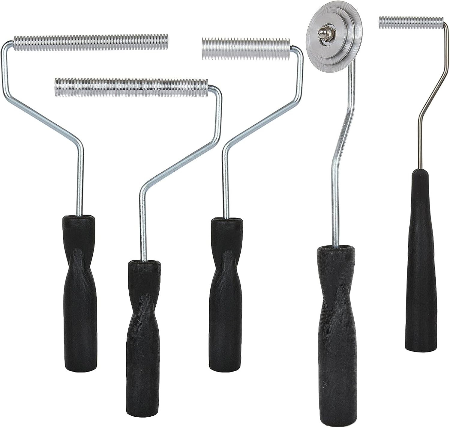 5x Kit de herramientas de rodillo de fibra de vidrio Rodillo laminador de resina
