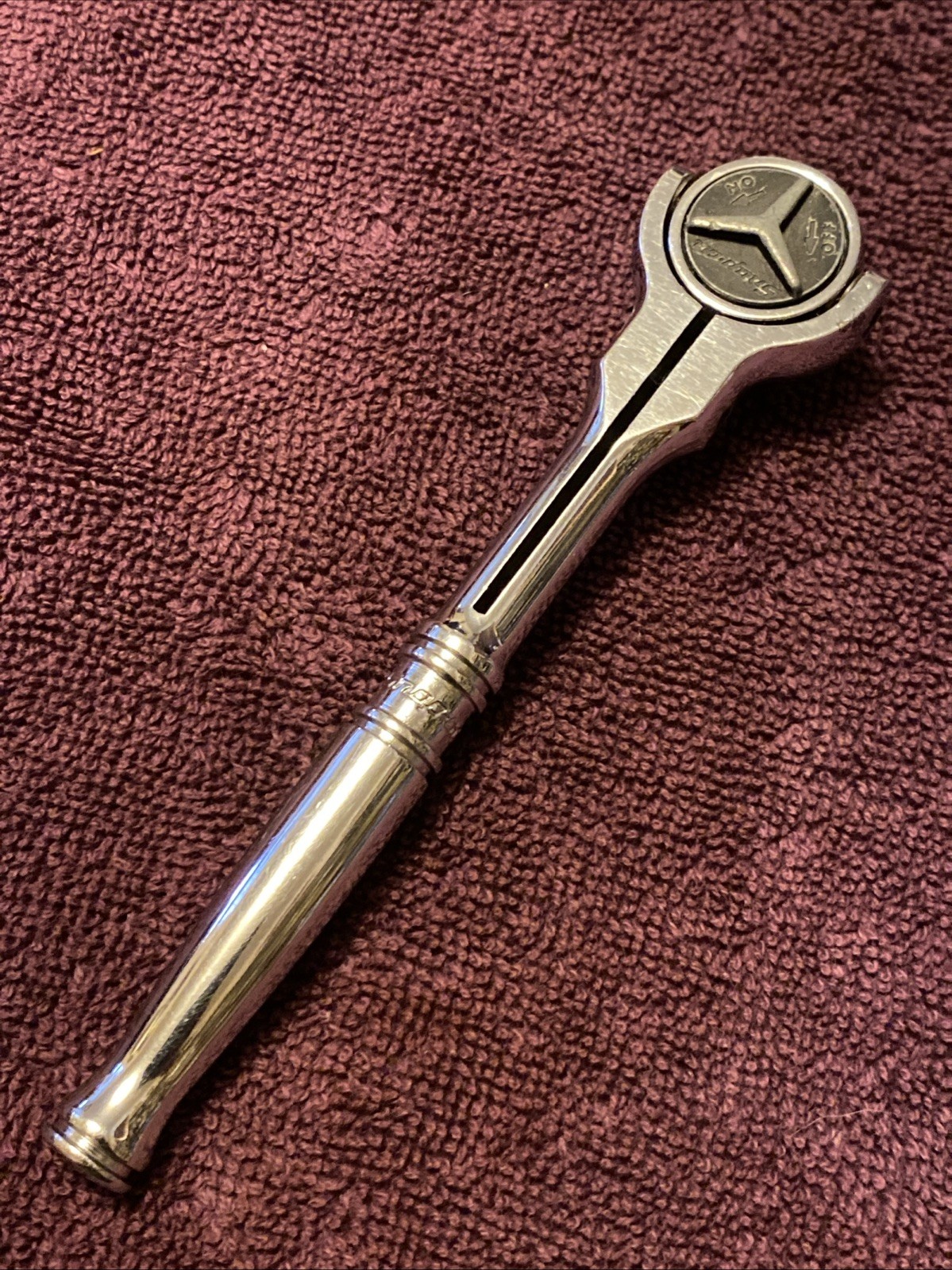 Vintage Snap-On Tools TM738 1/4″ Drive Swivel Flex Roto Head Ratchet Excellent