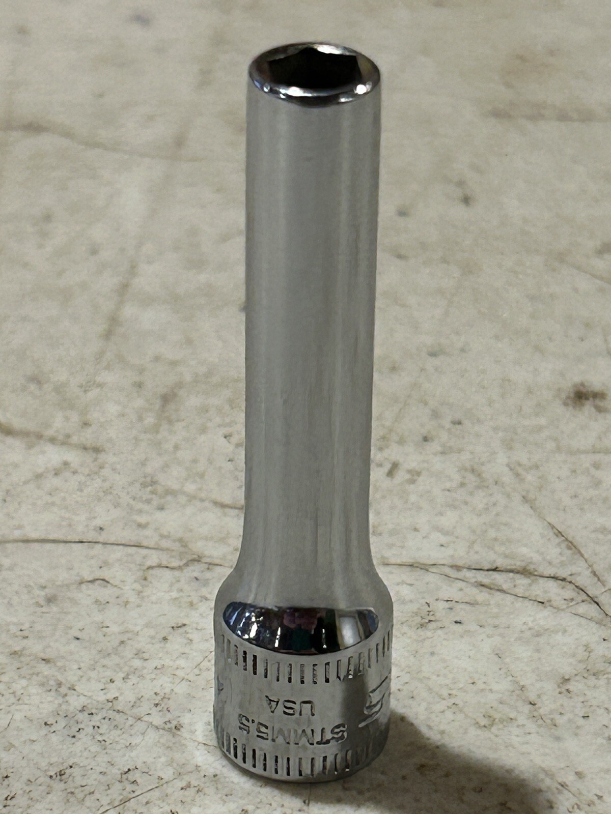 Snap On 5.5mm 1/4″ Drive 6 Point Deep Chrome Socket STMM5.5