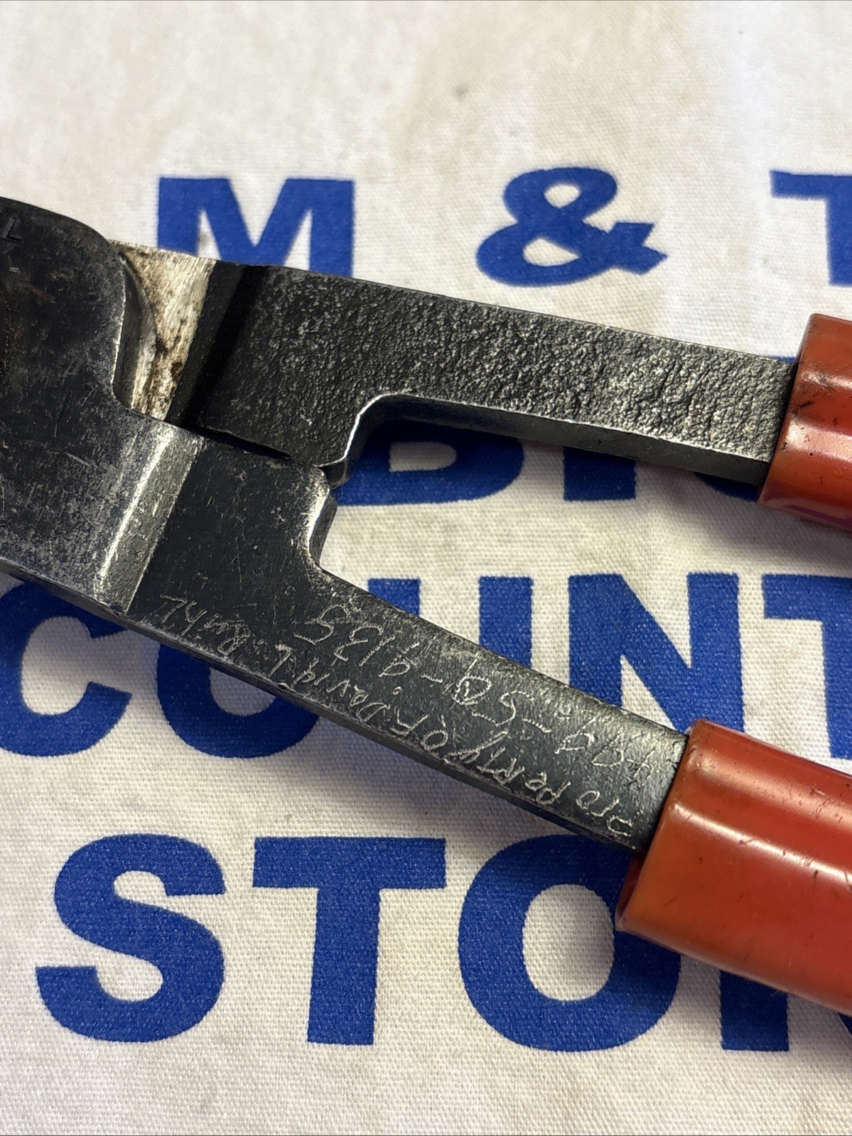 Blue Point USA Battery Cable Wire Cutters 8″ Long Pliers Red PWC80