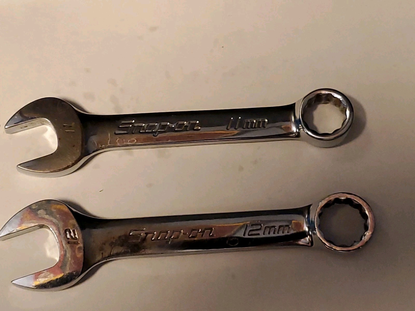Snap-On «Lot Of 2» 11MM & 12MM 12pt Short Wrenchs.