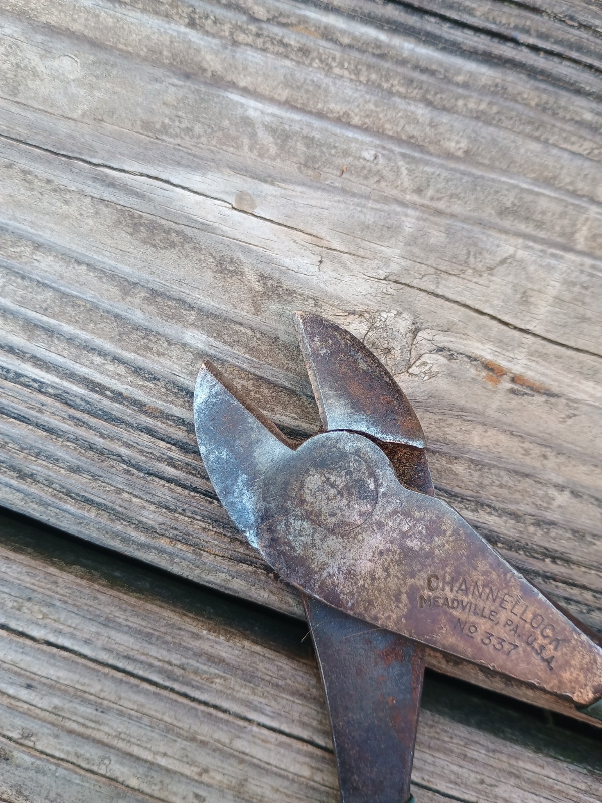 Vintage Channellock 7″ Diagonal Cutting Pliers No 337 Meadville PA USA