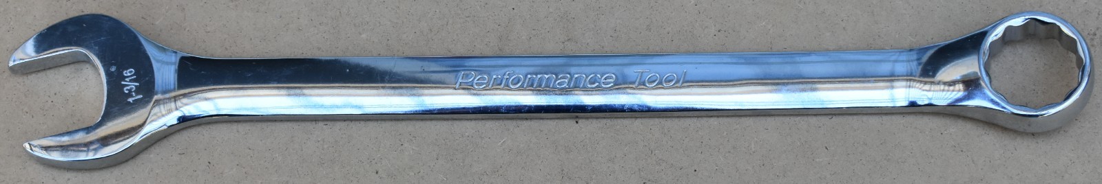 PERFORMANCE TOOL W30238, 1-3/16″ SAE, 12-POINT OPEN/BOX END COMBO WRENCH