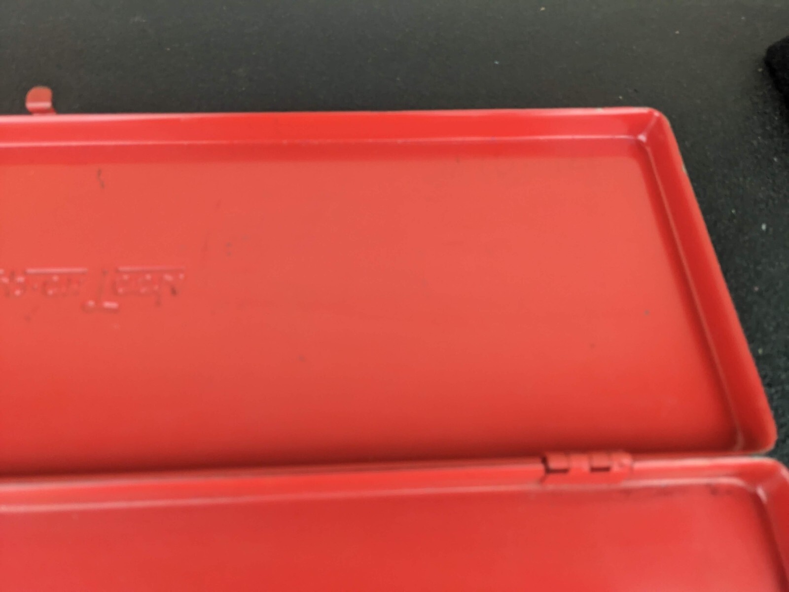 #bj954 Snap On Tools USA KRA-284 (Kenosha WI) Red Metal Tool Case Box