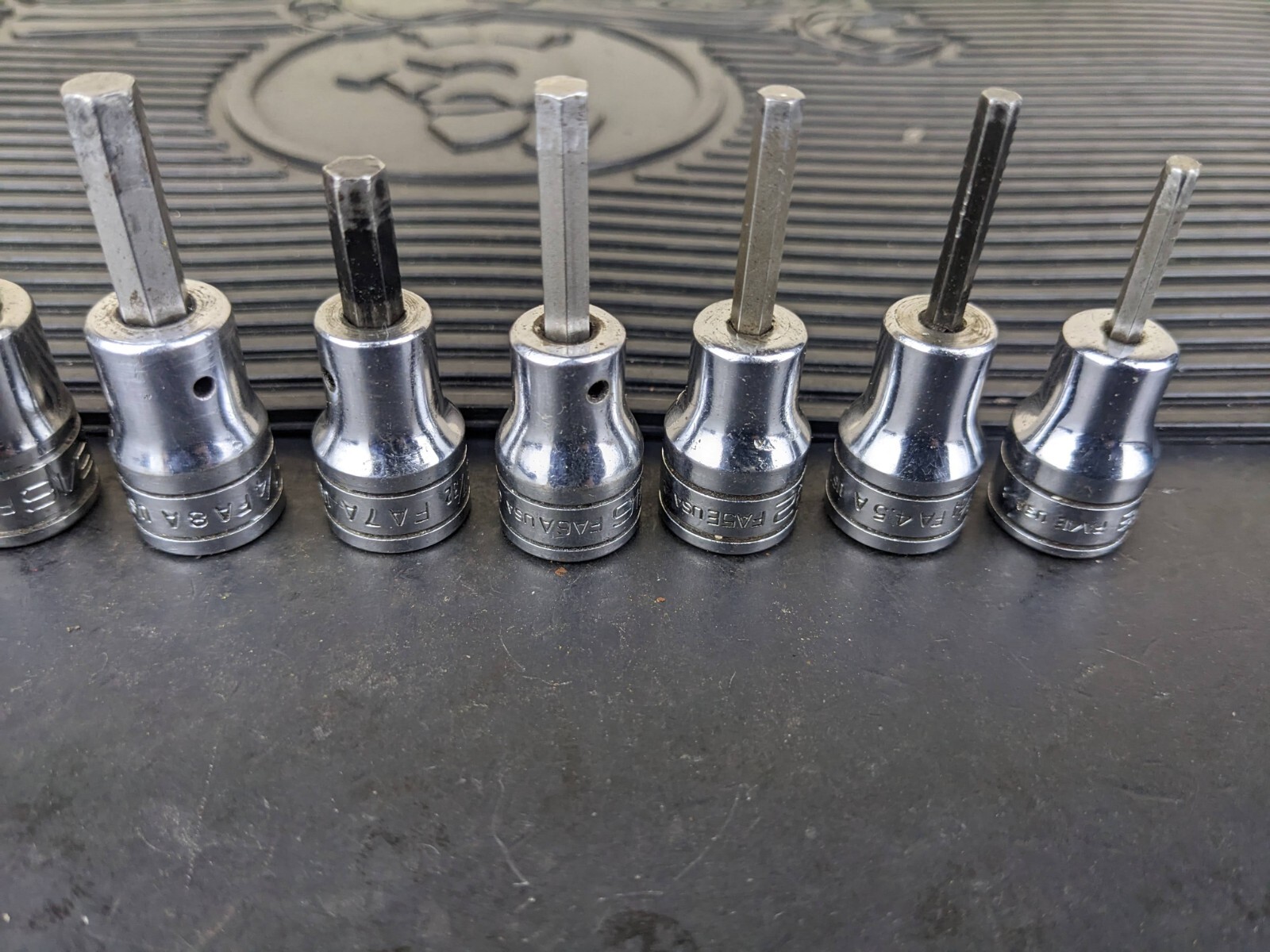 #az201 Snap On 3/8″ Drive Standard Hex Bit Socket Driver Set 208EFAY 1/8 to 3/8″