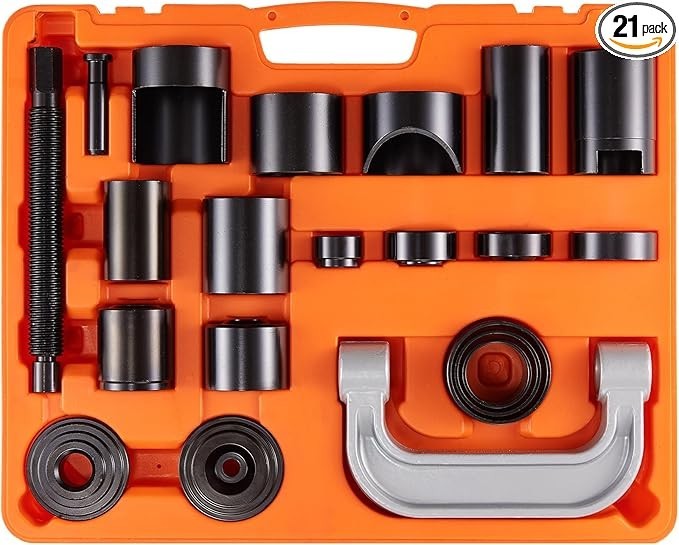 21Pcs Ball Joint Press Kit Tool Set C-Clamp Remover Installer 2WD 4WD Heavy Duty