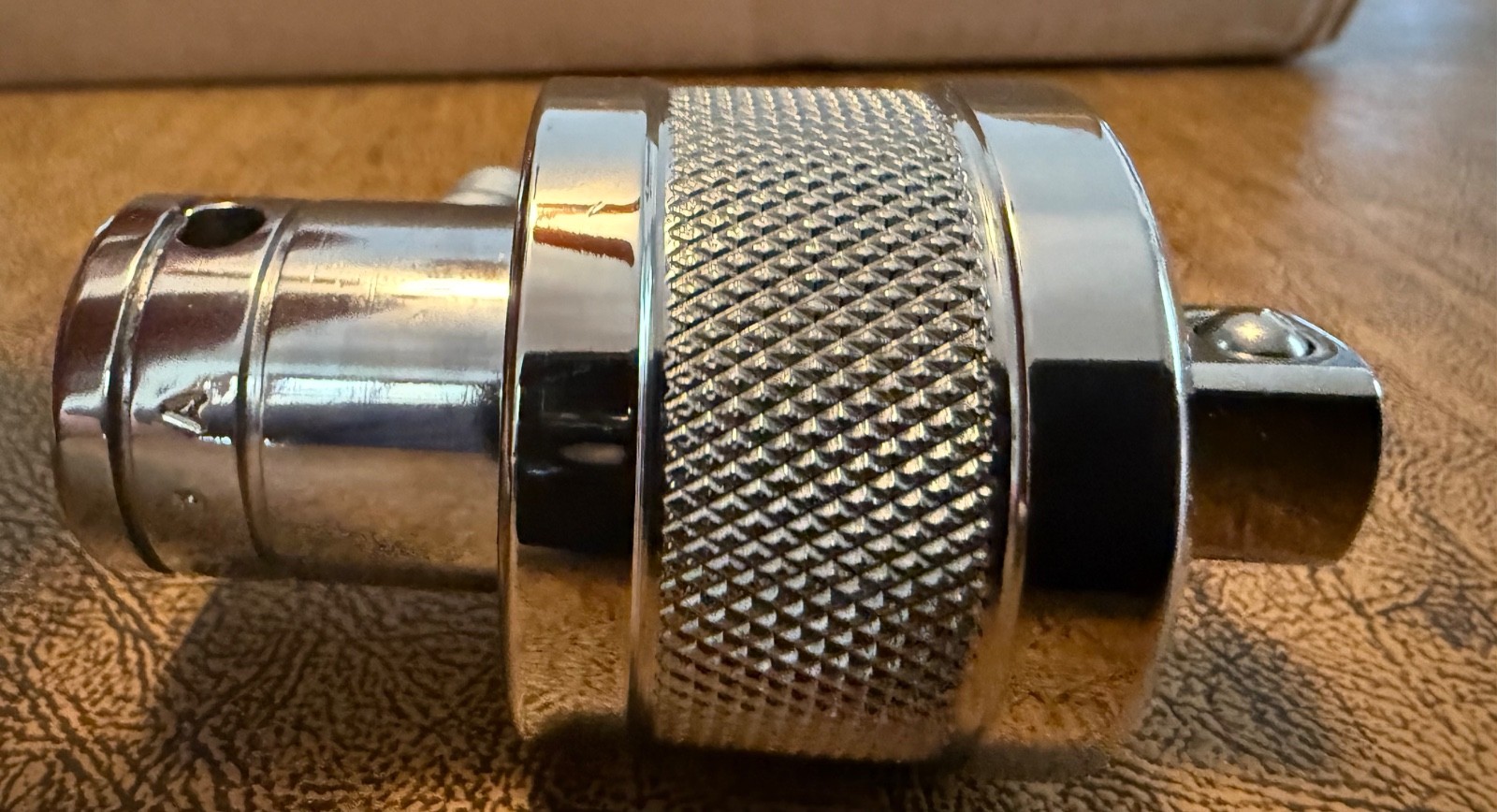 Snap-on Tools 1/2″ drive Knurled Chrome Socket Wrench Ratchet Adaptor S77A NEW