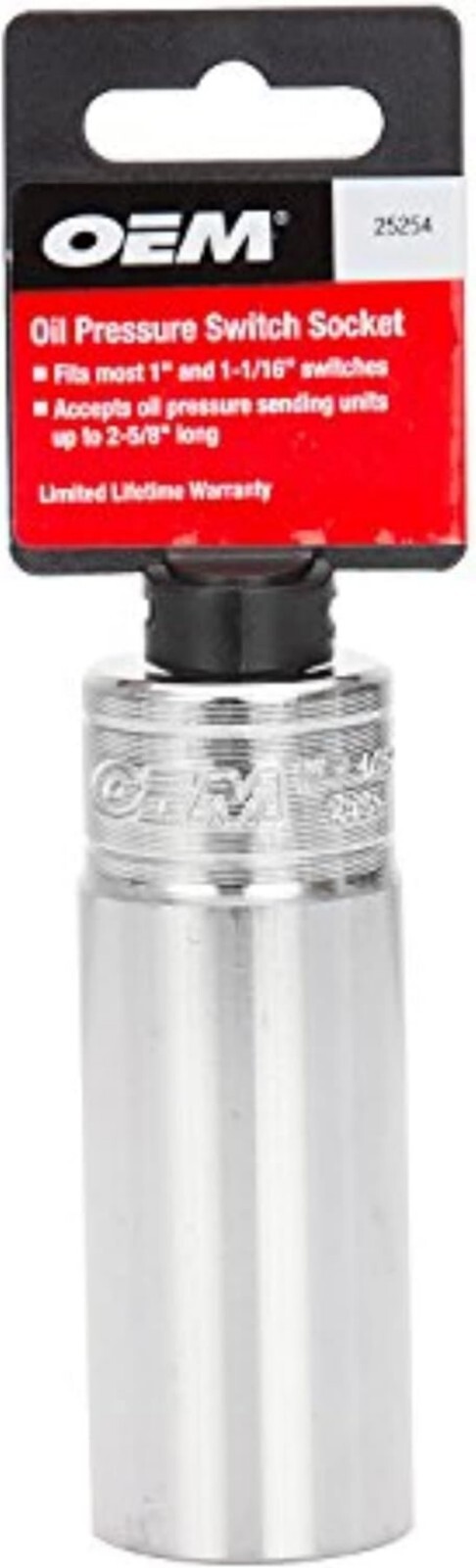 Professional Chrome-Plated Oil Pressure Switch Socket for Easy Engine Repairs