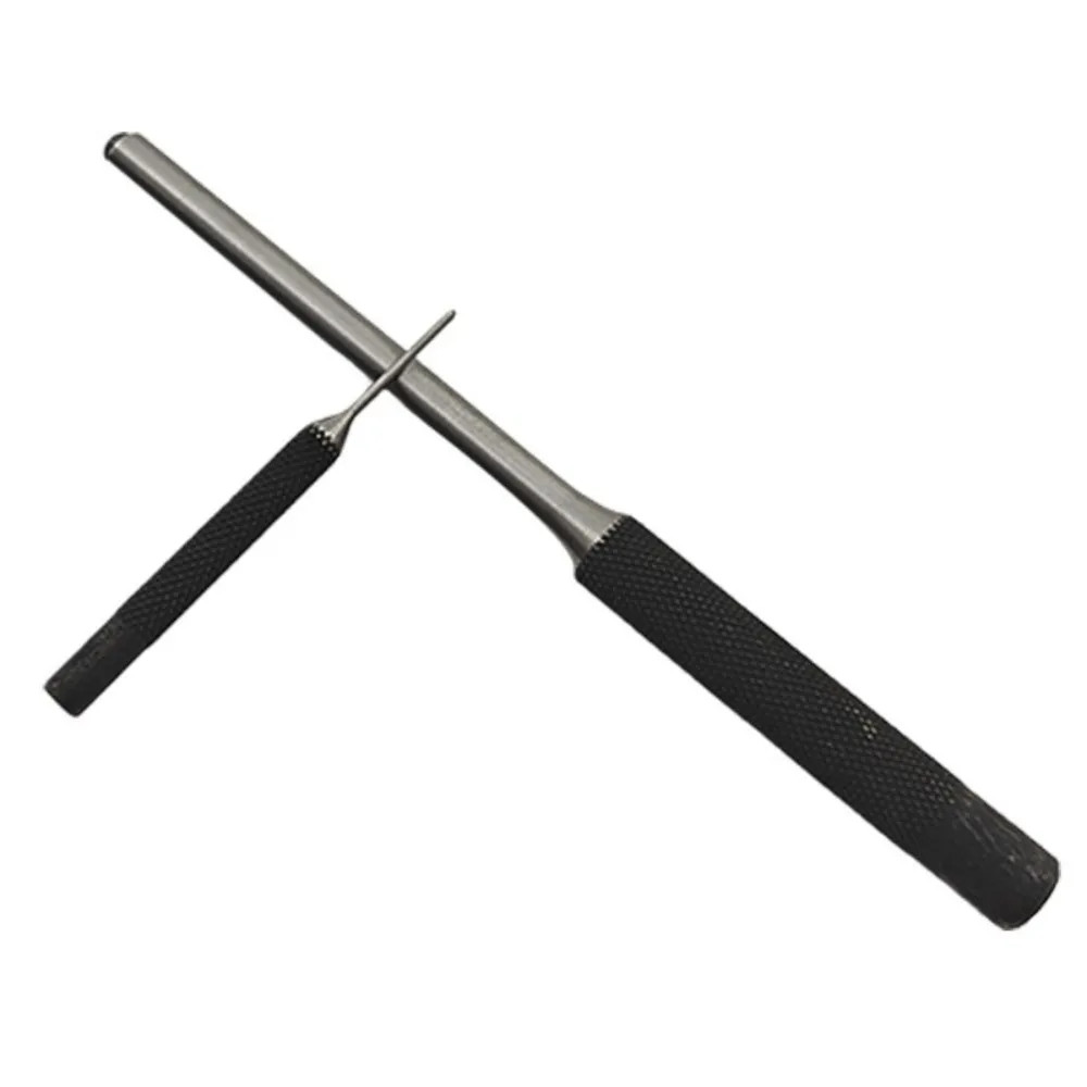 9Pcs High Hardness Steel Roll Pin Punch Set Grade Hollow End Punch Hand Tool