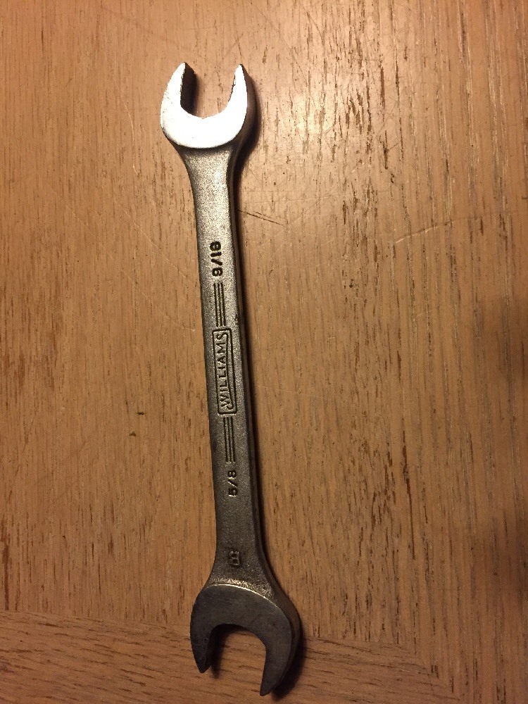 Williams Superrench Tool USA Vintage Open End 5/8-9/16 Wrench 7″Long Free Ship