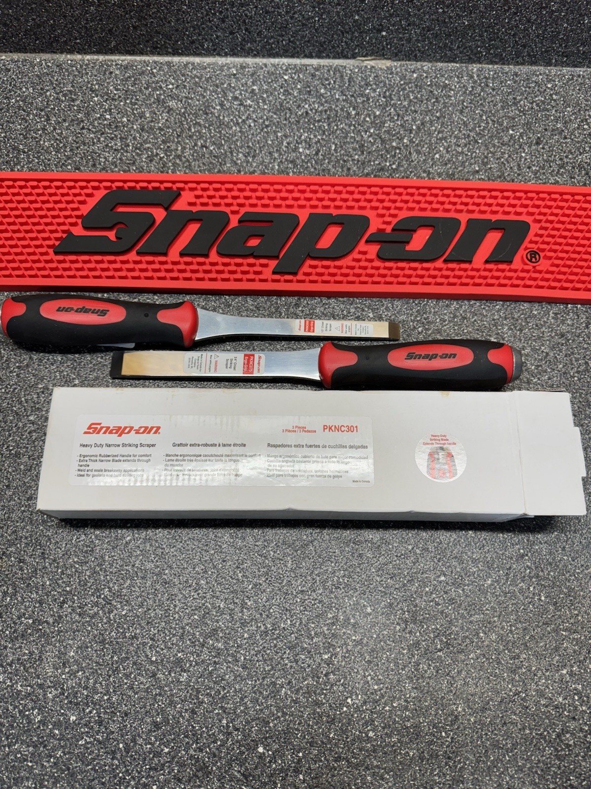 SNAP ON TOOLS NEW 2-Piece Heavy Duty Narrow Striking Scraper Set PKNC301 +