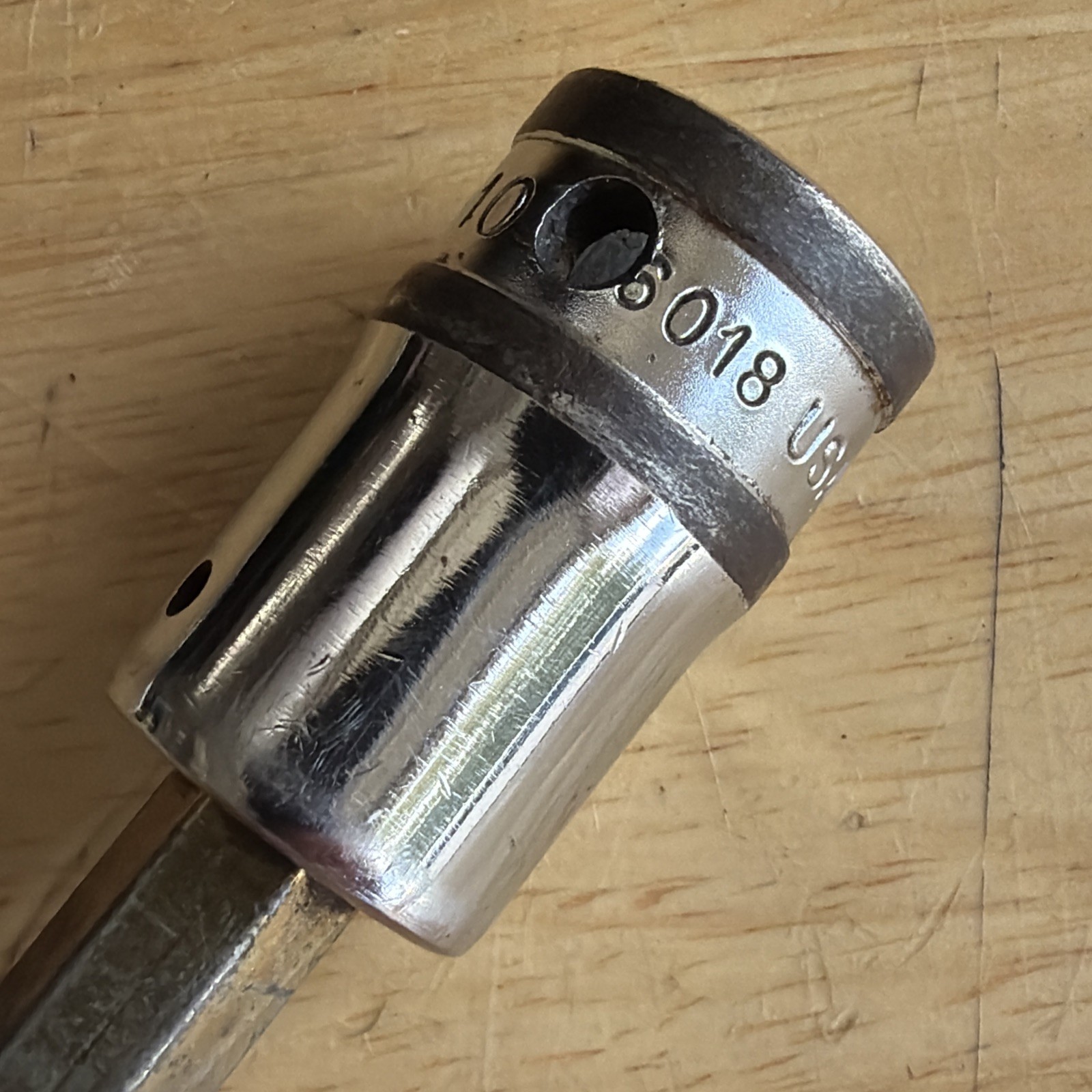 Snap On Tools 10mm Long Hex Bit Driver Socket 1/2″ Drive S6018 Vtg USA