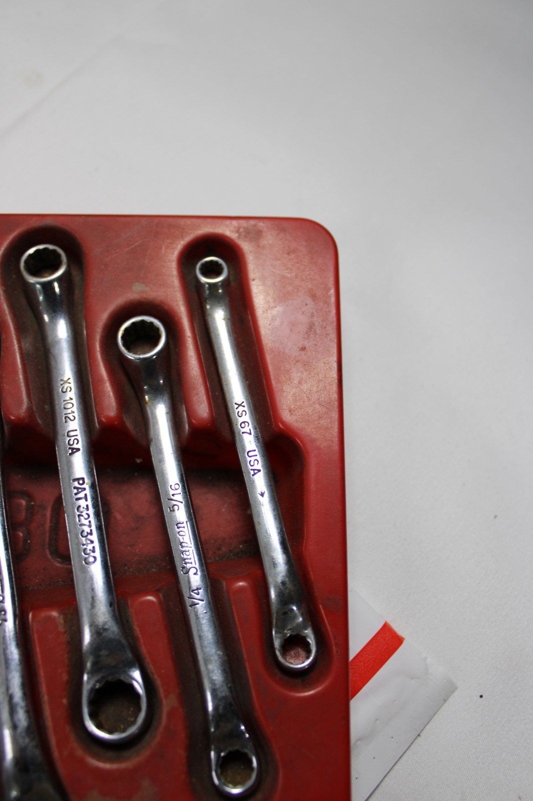 SNAP-ON 9PC SAE 12PT SHORT 10° OFFSET BOX WRENCH SET 3/16-13/16 XS609B