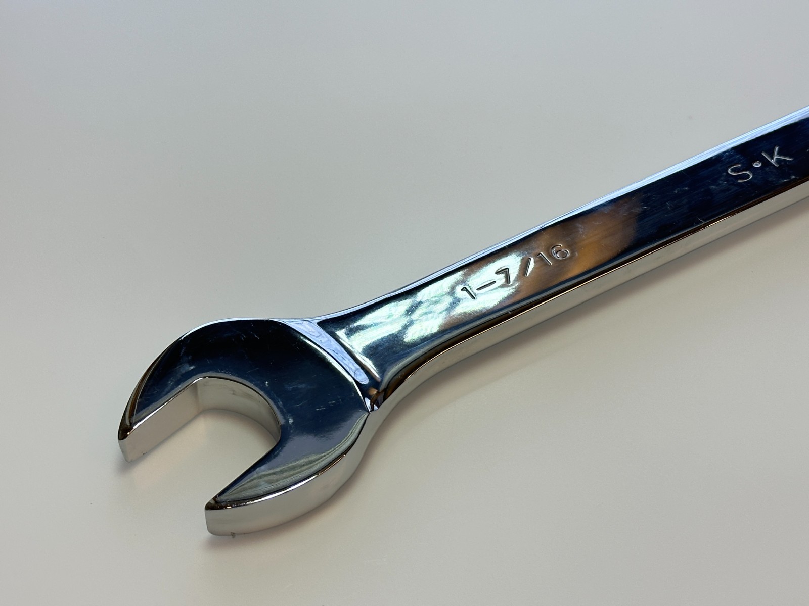 NEW SK Tools USA 88246 SAE 1-7/16″ Full Polish Combination Wrench, 12 Point, NOS