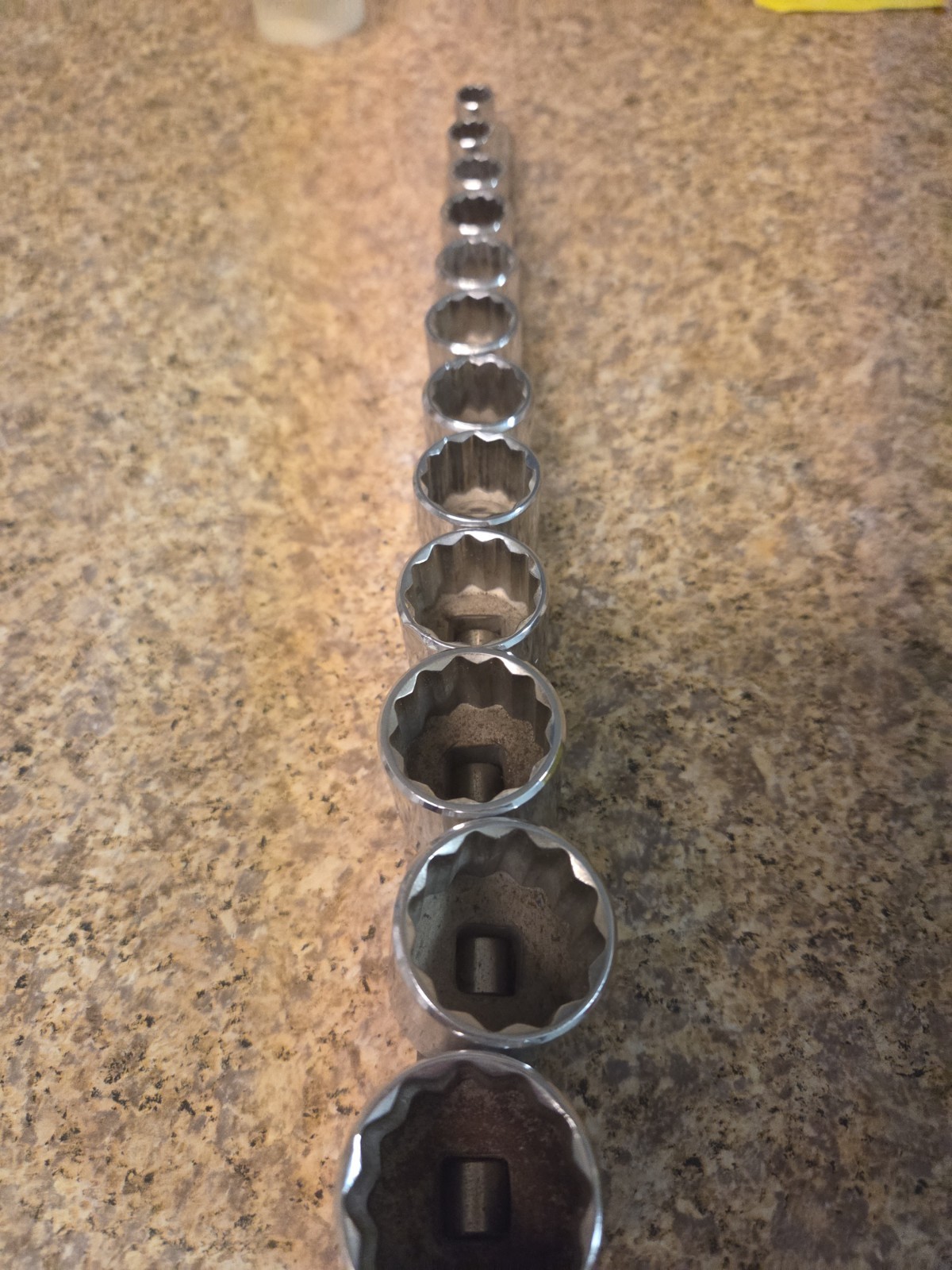 PROTO 12PC ⅜DRIVE 12 POINT SAE SOCKET SET 5/16″-1″ TOTAL SOCKETS 12