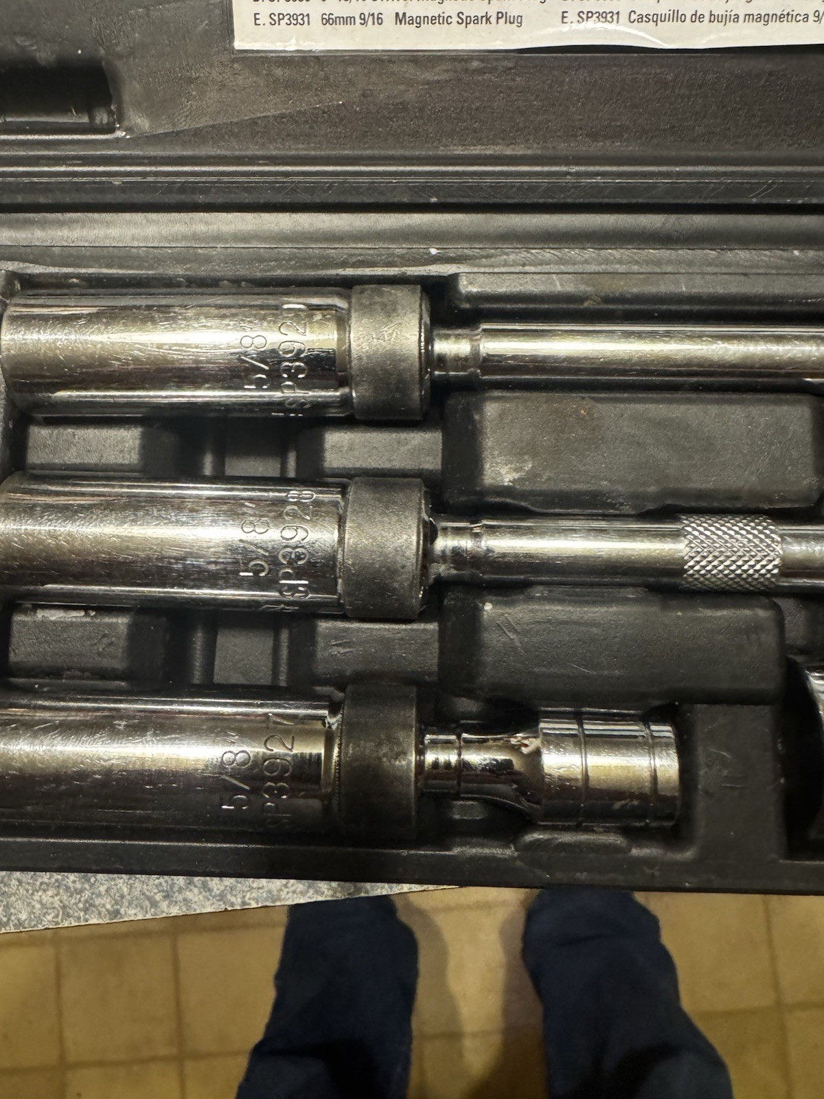 Matco Tools SPK5M Magnetic 5pc Spark Plug Service Set with Case