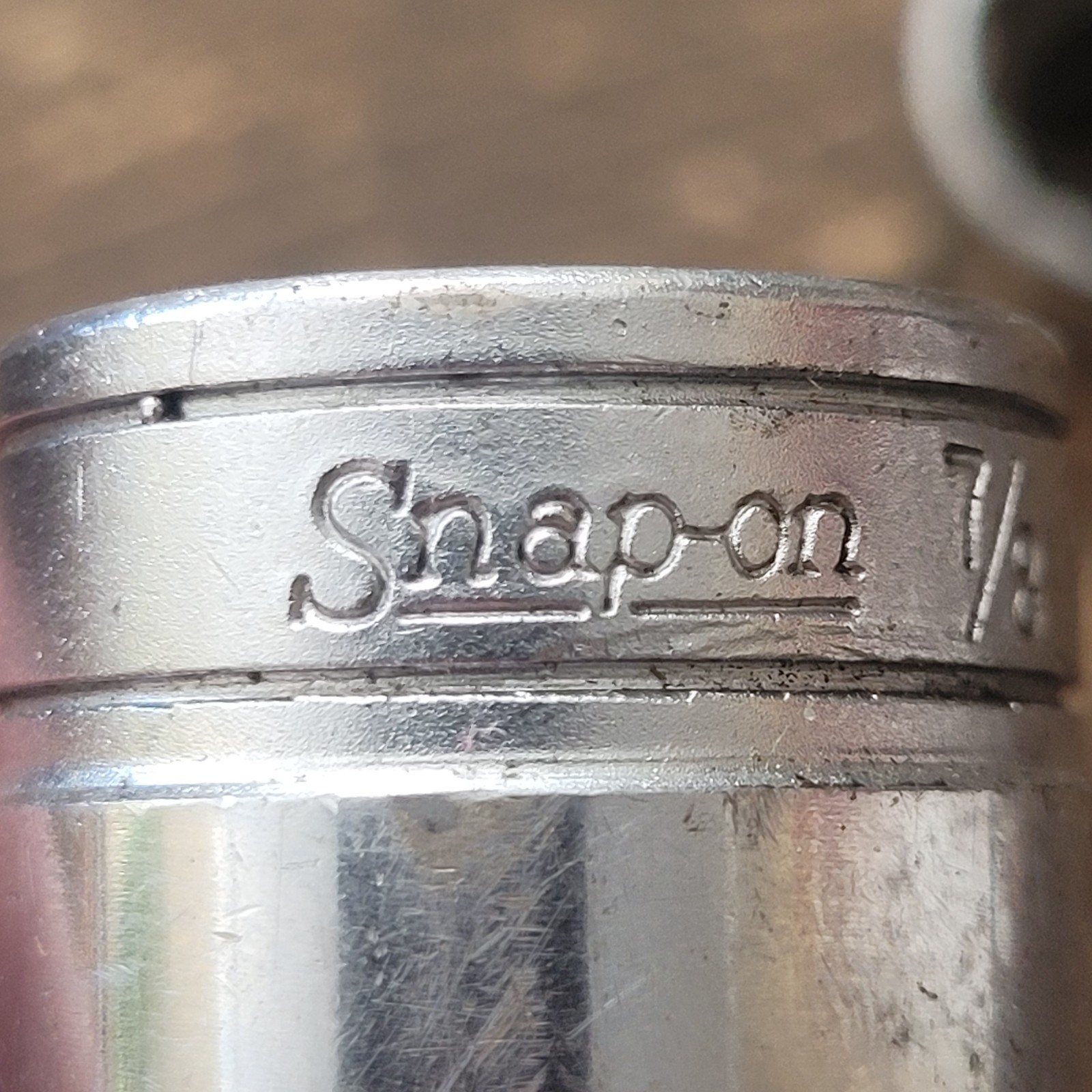Snap On 3/8″ Drive 12 Pt Shallow Socket Set 7/8, 13/16, 3/4, 1/2, 3/8 F121-F281