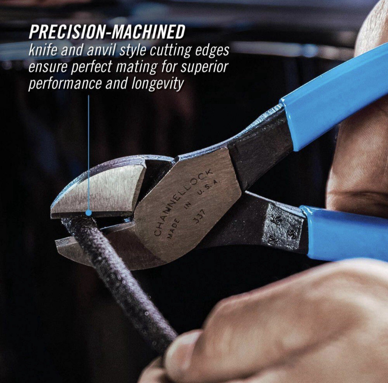 Channellock 337 7 in. XLT High Leverage Diagonal Lap Joint Cutting Pliers